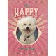 TREE FREE GREETING CARD Poodle of Happiness